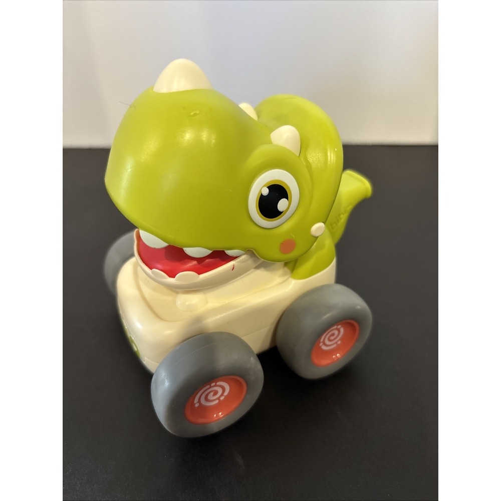 Baby Press and Go Car Toys Infant Play Vehicle Set with Whistle Baby Push Go Toy
